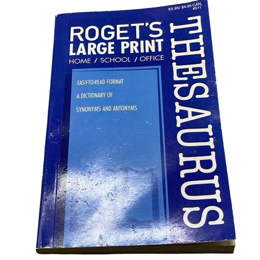 Thesaurus book Large print copyright 2014 Kappa books ENGLISH 194 PG READ